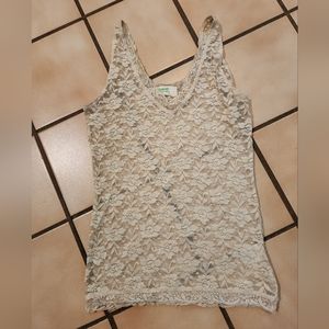 Dream Out Loud Lace Tank Size L